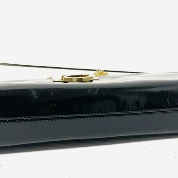 Salvatore Ferragamo Gancini  Shoulder Bag Black Leather - Picture 4 of 9